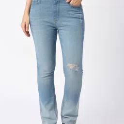Being Human Blue Distressed Mid Rise Jeans-picture-28