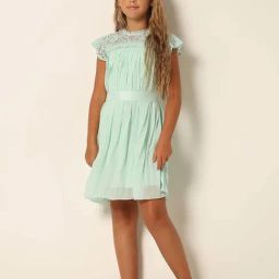 VERO MODA GIRL Green Textured Pattern Dress-image-19