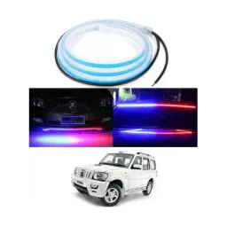 Cartronics 120cm Police strip Type Led  Red Blue  For MAHINDRA Scorpio-91