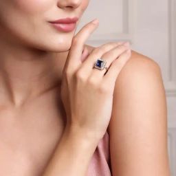 Panash Silver Plated Cubic Zirconia Studded Finger Ring-16