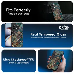 QRIOH Abstract Printed OnePlus 9R Back Case Mobile Accessories image 3
