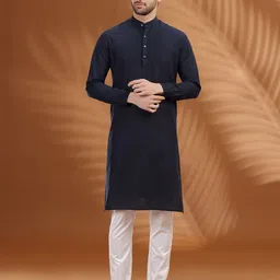 Modi Kurta Band Collar Straight Kurta-picture-6