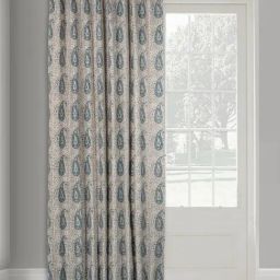 Fabindia Madhur Jaal Blue Cotton Printed Curtain (7 ft)-13