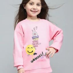Monte Carlo Girls Printed Pink Round Neck Full Sleeve Sweatshirt-image-93