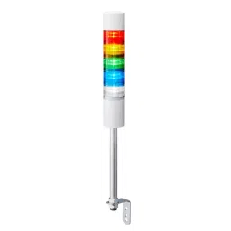 Patlite Signal Tower Light with Buzzer/Flashing, 60 mm 24 V DC Red, Amber, Green, Blue, White, LR6-502LJBW-RYGBC-50