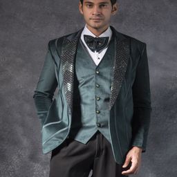 Denis Parkar Men Embroidered 5-Pieces Tuxedo Suit-picture-3