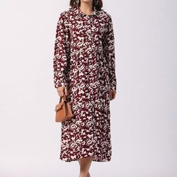STIL O STITCH Women Abstract Printed Shirt Midi Dress-picture-15