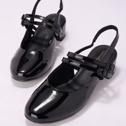 Forever Glam by Pantaloons PU Block Pumps with Buckles-21