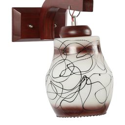 Somil Premium Designer Glass Wall / Night Lamp Elegant & Stylish Dcor Accent for Modern Interiors, color- White, Black, Brown, Size:- 19 X 29 X 29.5 CM-image-89