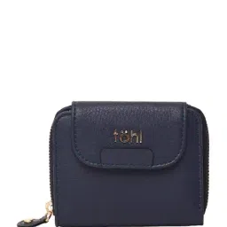 Tohl Finsbury Navy Solid Leather Wallet-40