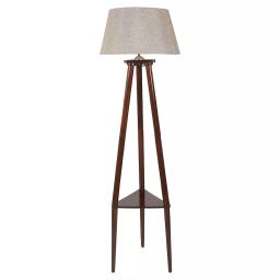 Tucasa SHS-06 Mango Wood Jute B-22 Floor Lamp 60 Inch (Brown and Beige)-image-36