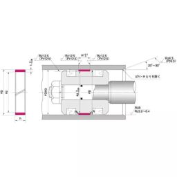 NOK φ172x180 mm WR Type SPG-PK Phenol Resin Wear Ring, WR 180 172 25-image-87