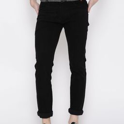 Rodamo Men Black Slim Fit Mid Rise Clean Look Jeans-image-30