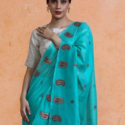 SARHA Woven Design Chanderi Cotton Saree-10