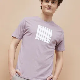 Fame Forever by Lifestyle Typography Printed Round Neck Cotton Regular Fit T-Shirt-image-86