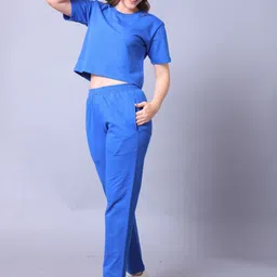 Lazy Lush Round Neck Top With Trousers Co-Ords Set image 5