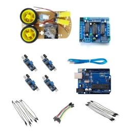 Arduino UNO DIY Line Follower Kit compatible-67