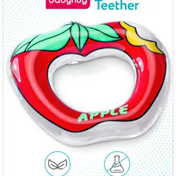 Babyhug Water Filled Teether Apple Shape - Red-picture-21