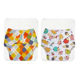 Superbottoms BAsIC Pack of 4 (2 shell & 2 Insert) Cloth Diaper For Baby with Quick Dry Pad - Multicolor-1
