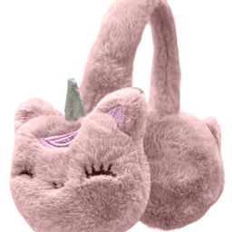 ZQBIEE Fur Animal Face Detailed Winter Earmuffs - Pink-image-70
