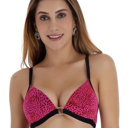 SELFCARE Abstract Printed Half Coverage Lightly Padded Plunge Bra with All Day Comfort-29