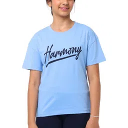 Nuego Girls Printed Bio Finish T-shirt-image-84