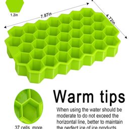 Evafly Silicone Ice Cube Molds with Flexible 74-Ice Trays BPA Free Pack of 2 - Multicolour image 3