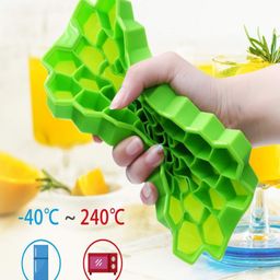 Evafly Silicone Ice Cube Molds with Flexible 74-Ice Trays BPA Free Pack of 2 - Multicolour image 4