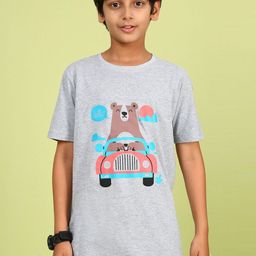 YK Boys Graphic Printed Round Neck Cotton Relaxed Fit T-shirt-image-31
