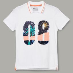Fame Forever by Lifestyle Boys Typography Printed Polo Collar Pure Cotton T-shirt-image-88