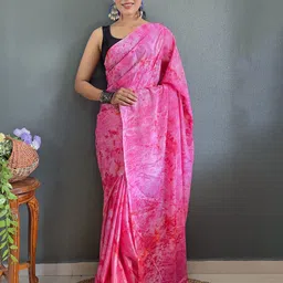 V3 FASHION STUDIO Abstract Printed Pure Chiffon Jamdani Sarees-image-91