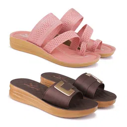 BERSACHE Women Open Toe Flats with Bows-image-83
