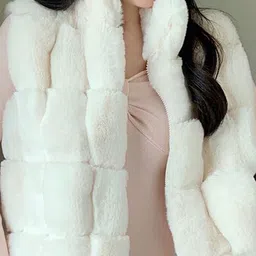 JC Mode Self Design Knitted Front Open Overcoat image 2