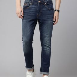U.S. Polo Assn. Denim Co. Men Skinny Cropped Fit Mid-Rise Light Fade Stretchable Jeans-picture-7