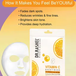 DR.RASHEL Set Of 2 Vitamin C Sheet Mask With Serum - 20 g Each image 3