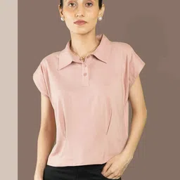 Chemistry Women Extended Sleeves Shirt Style Crop Top-picture-18