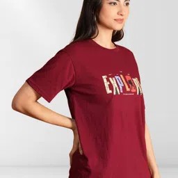 NEYSA Women 2 Printed Pockets T-shirt-image-77