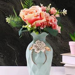 TAYHAA Red 2 Pieces Rose Artificial Flower-7