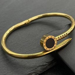 DressBerry Stainless Steel Gold-Plated Anti Tarnish Cuff Bracelet-19