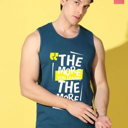 WOOSTRO Pack Of 2 Printed Combo Cotton Scoop Neck Gym Vests VWS26(MORE PEACOCK)(ENJOY PEA-image-78