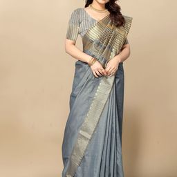 Moda Rapido Woven Design Zari Silk Blend Designer Kanjeevaram Saree-picture-43