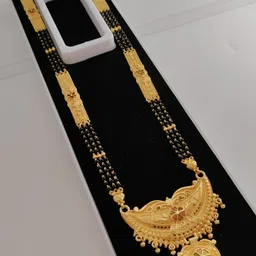 V.K.PAYAL.JEWELLERY Gold-Plated Artificial Beaded Mangalsutra-picture-18