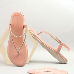 GrienYrus Women Embellished Round Toe T-Strap Flats-image-24