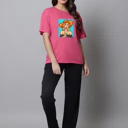 Kanvin Women Printed Pure Cotton Night suit-image-96