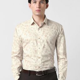 Van Heusen Conversational Printed Pure Cotton Slim Fit Casual Shirt-picture-43