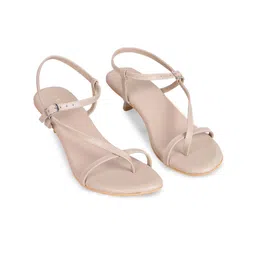 T.ELEVEN Kitten Sandals with Buckles-43
