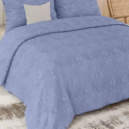 LABHAM Sensation Lavender Quilted 300 GSM Double King Bed Cover-20