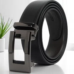 CRUSSET Men Textured PU Formal Belt-image-43