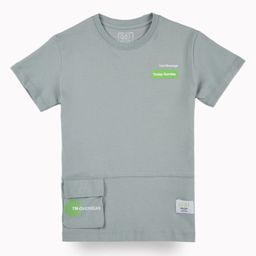 Gini and Jony Boys Solid Pure Cotton T-shirt-image-20