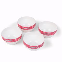 Baby Feeding Bowl Strawberry Print Pack Of 4 - Pink-picture-22